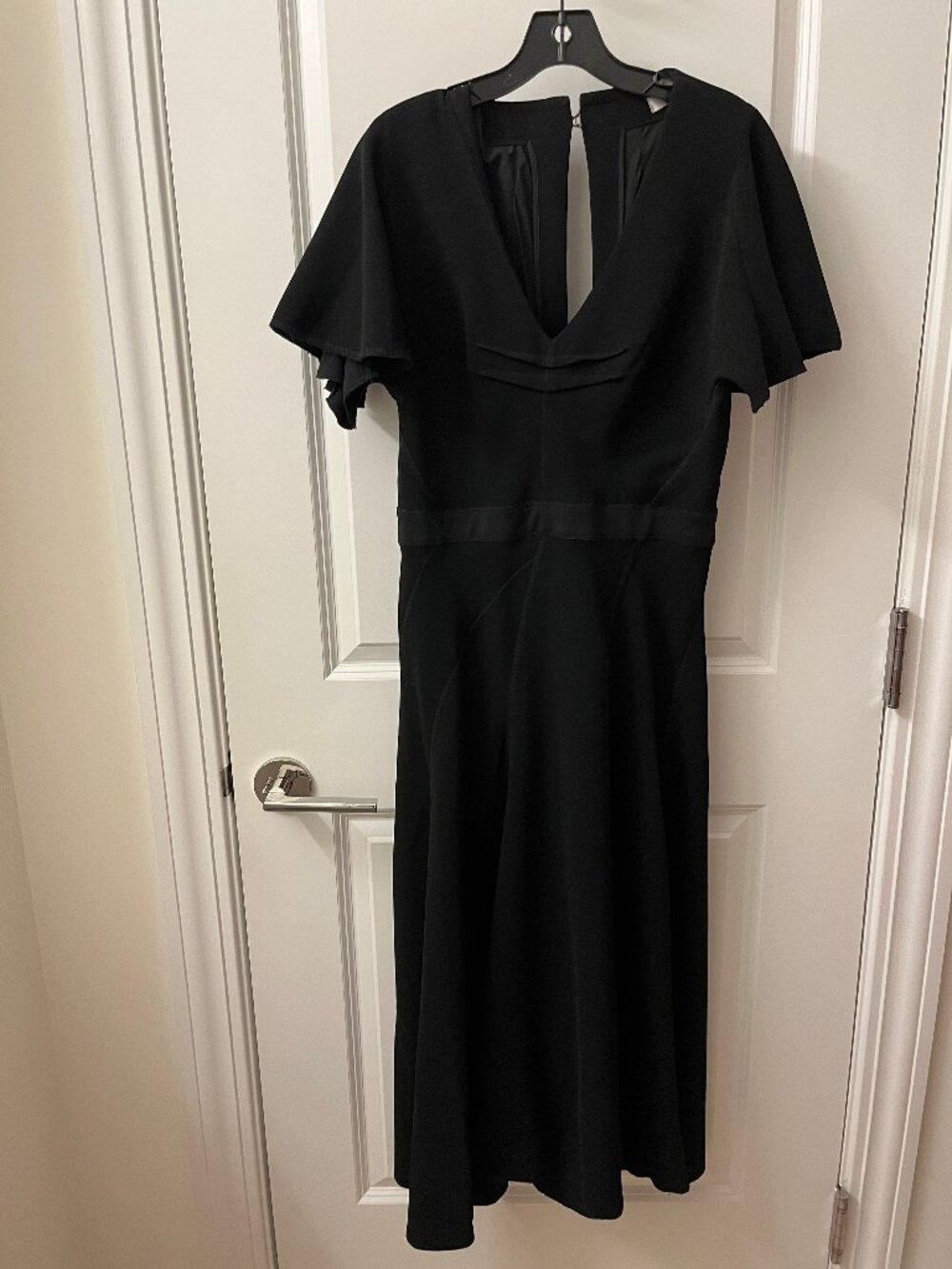 Byron Lars Beauty Mark Mascara Double Drape Bias Cut Dress Size 8 NWT